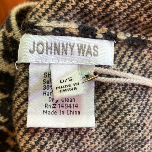 Johnny Was Wool & Cashmere Beanie Leopard Pattern - Picture 5 of 7